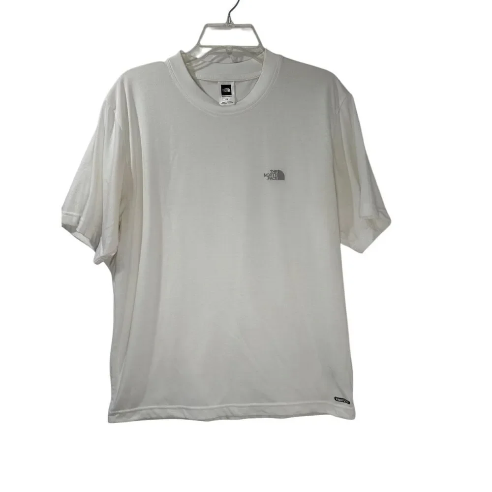 North Face men’s white vapor wick crewneck short sleeve t-shirt size M #18-1932